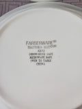 Set of 4 Farberware "Trattoria Blue" Salad Plates