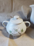 3 Piece Pigeon Forge Pottery Dogwood Tea Set
