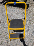 Yellow Folding Two Step Stool