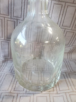 (B) Clear Glass "Claret" Decanter