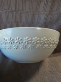 Le Creuset Cotton White Fleur Serving Bowl