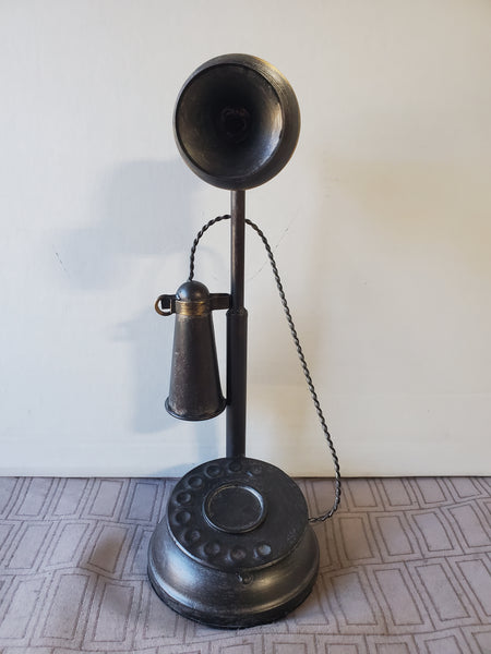 Metal Rotary Style Phone Figurine