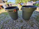 Two Rubbermaid Brute 20 Gal Containers  (no lids)