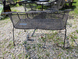 Classic Black Metal Outdoor Bench