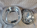 Metal Beachy Covered Casserole Dish