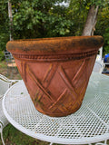Jumbo Faux Terracotta Lattice Planter