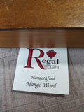 Mango Wood and Aluminum Trinket Box