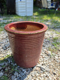 Red Glazed Terracotta Planter Pot