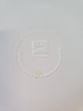 White Tropical Leaf Motif Melamine Serving Tray