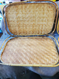 Lot of 5 Bamboo Serving Trays