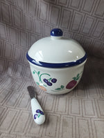 Orchard Medley Large Butter Dish with Spreader