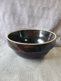 Brown Glazed Stoneware Bowl