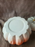Cook's Essentials 3.5 Qt White Cast Iron Pumpkin Dutch Oven