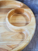 Wooden Chip and Dip Bowl