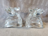 Pair of Lenox Ovations Crystal Tapered Candlestick Holders
