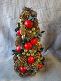 Tabletop Pinecone Christmas Tree