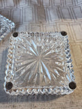 Heavy Clear Glass Trinket Box