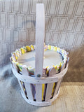 Longaberger Purple Picket Pail Easter Basket