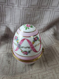 Hand Painted Porcelain Egg Box