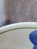 Lot of 3 Blue Floral Pasta Bowl