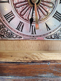 Vintage Wooden Mantle Clock DOES NOT APPEAR TO BE WORKING