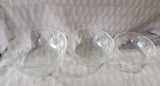 Set of 3 Heavy Clear Glass Nesting Bowls