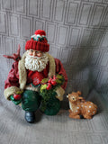 Midwest Importers Santa with Deer Figurine