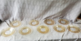 26 Piece Amber Glass Saucer and Dessert Coupe Lot