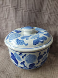 Blue and White Ceramic Trinket Jar