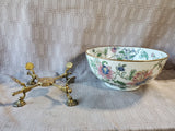 Floral Decorative Bowl with Display Stand