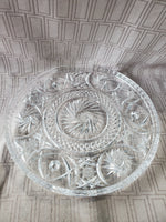 Footed Clear Glass Cake Stand