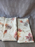 Set of 10 Fall Leaf Fabric Napkins