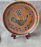 Hand Painted Terracotta Decorative Plate