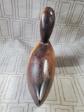 (A) Carved Wood Duck Figurine