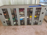 Garage Organizer Unit w/Small Plastic Drawers, Full of Random Hardware