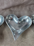 Set of Four Playing Card Suit Metal Snack Bowls