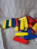 Rainbow Jumbling Tower Wood Game