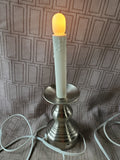 Pair of Electric Metal Base Candlesticks WORKS