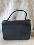 Genuine Calf Skin Black Hand Bag