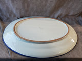 Hand Painted Italian Pottery Floral Serving Platter