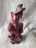 Hand Carved Asian Inspired Man Figurine (A)