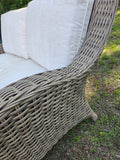 Ebel Hand Woven HDPE Wicker Loveseat