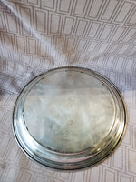Silverplate Round Tray