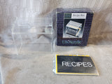Clear Acrylic Recipe Box with Recipe Cards APPEARS UNUSED