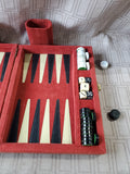 Red Travel Backgammon Board Game