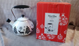 Martha Stewart Enamel on Steel Tea Kettle