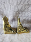 Pair of Philadelphia Manufacturing Company Brass Huck Finn Bookends
