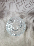 Heavy Clear Glass Bud Vase