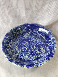 Bennington Pottery Blue Spongeware Pie Dish (BBB)