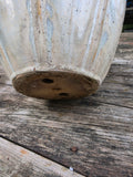 Glazed Pottery Planter w/Dirt (B)